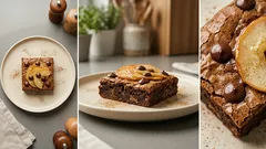 Brownie z jabłkami bez mąki i cukru – wilgotne, mocno kakaowe i bez miksera