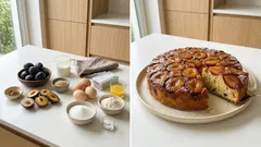 Odwrócone ciasto ze śliwkami – maślane, puszyste i z karmelową warstwą na wierzchu