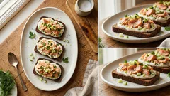 Kanapki z pastą z pieczonego łososia – proste, sycące śniadanie na co dzień