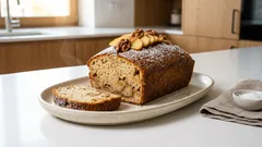 Chlebek jabłkowy z prażonymi jabłkami – wilgotny i miękki, długo świeży