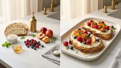 Słodkie grzanki z ricottą i owocami – kawiarniane śniadanie w 15 minut z patelni