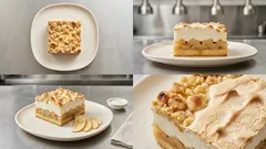 Szarlotka z pianką budyniową i kruszonką – wysoka, lekka i zawsze się udaje