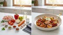 Gulasz z kurczaka w jednym garnku – miękkie warzywa i gładki, aromatyczny sos