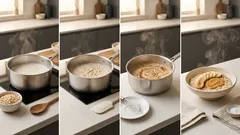 Proteinowa owsianka na mleku migdałowym – kremowa, sycąca i gotowa w 10 minut