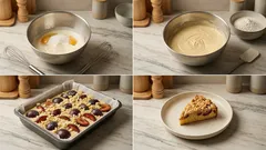 Ciasto ze śliwkami i maślaną kruszonką – puszyste, wilgotne i zawsze wychodzi