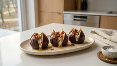 Pieczone figi z gorgonzolą i miodem – szybka przystawka, która robi wrażenie