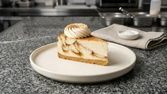 Sernik cynamonka z chrupiącym spodem – kremowy i równy, bez stresu