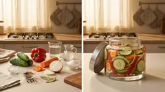 Sałatka z ogórków na zimę do słoików – chrupiąca, z papryką i marchewką