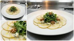 Carpaccio z gruszki z gorgonzolą i orzechami – przystawka gotowa w kilka minut