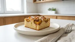 Wilgotne ciasto z renklodami i płatkami migdałów – proste, a zawsze wychodzi