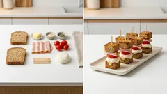 Kanapkowe szaszłyki z chrupiącym chlebem – szybka przekąska na imprezę