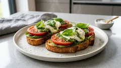 Chrupiące grzanki z mozzarellą i pesto: prosta kolacja gotowa w 10 minut